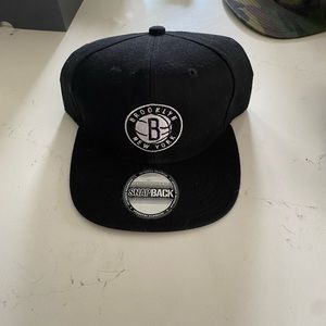 Brooklyn Nets Snap Back Flat Brim Hat